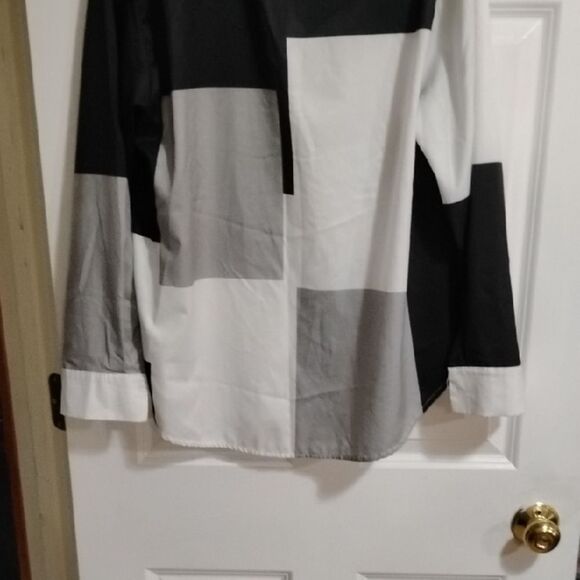 Color Block Women's Blouse - Picture 4 of 4